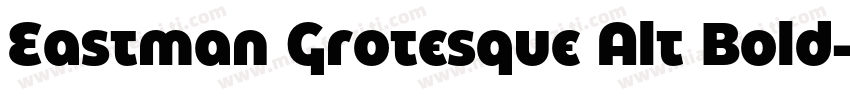 Eastman Grotesque Alt Bold字体转换